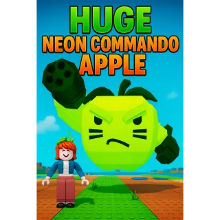 Huge Neon Commando Apple 