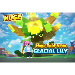 HUGE GOLD-NEON GLACIAL LILY