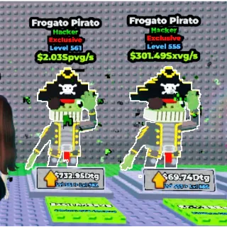 Exclusive Hacker Frogato Pirato| ESCAPE WAVES FOR LUCKY BLOCK