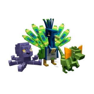 HUGE NIGHTMARE PEACOCK 15CD NO TOY AND NIGHTMARE MIMIC OCTOPUS AND NIGHTMARE DILOPHOSAUROS 61KG