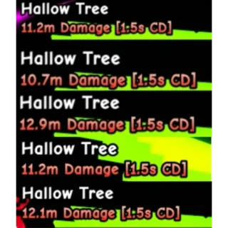 HUGE NEON HALLOW TREE