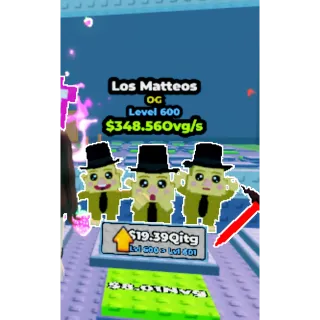 Rare Los Matteos LEVEL 600 l ESCAPE WAVES FOR LUCKY BLOCK!