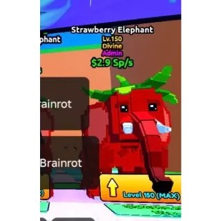 ADMIN STRAWBERRY ELEPHANT - Escape Tsunami For Brainrots!