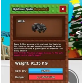 TITANIC NIGHTMARE SPIDER 90KG+