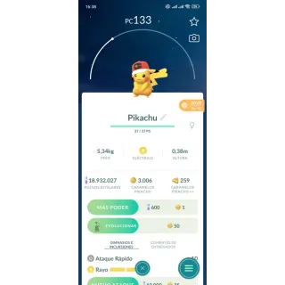 Pikachu with a red cap