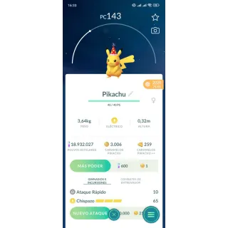 Pikachu birthday hat