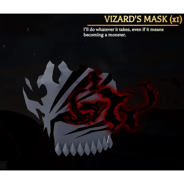 Vizard Mask - AOTR - Roblox Game Item - Gameflip
