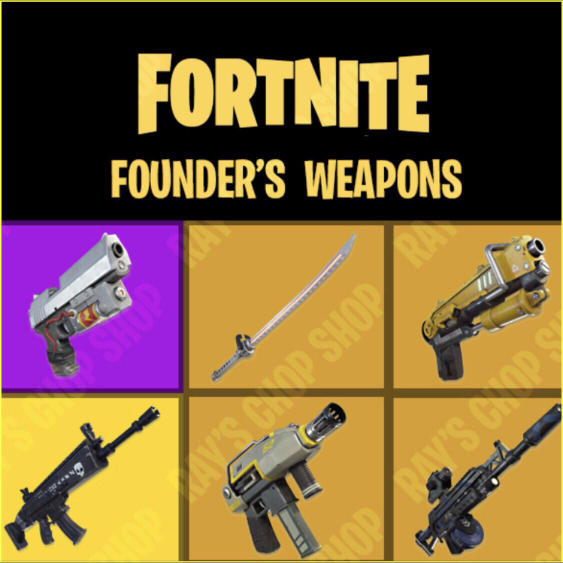 Fortnite Founders Bundle Pistol Bundle Fortnite X2 Founder S Weapons Bundle In Game Items Gameflip