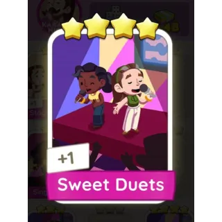 Monopoly go 4 star sticker - Sweet Duets