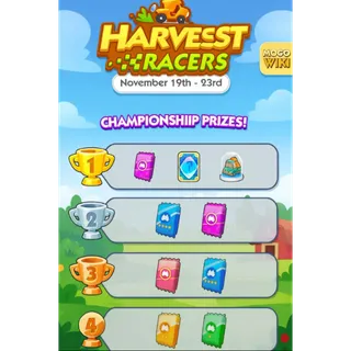 Harvest racers full carry 1 slot monopoly GO 