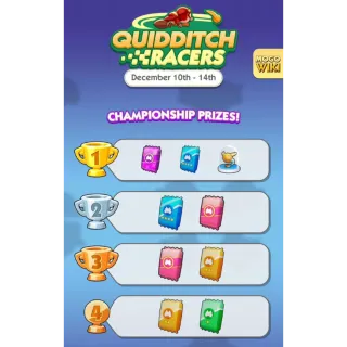 Quidditch racers full carry 1 slot monopoly GO 