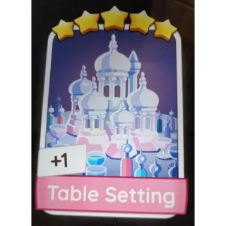 Table Setting monopoly GO 