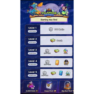 Monopoly GO Villainous Partners Event 2 slots