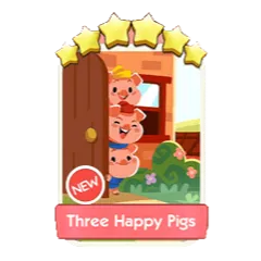 Three Happy Pigs monopoly GO 