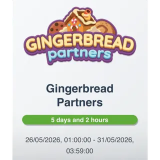Monopoly GO Gingerbread Partners Event 2 slots