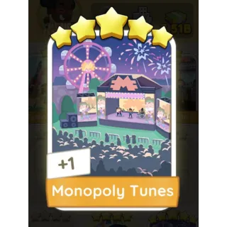 Monopoly GO  5 star stickers  - Monopoly Tunes 