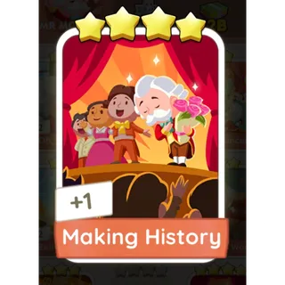Monopoly go 4 star sticker - Making History