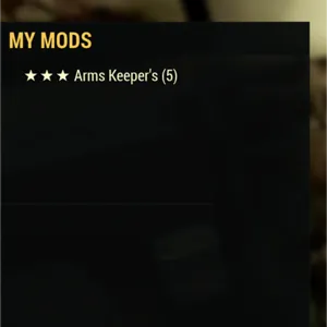 arms keeper mods x5