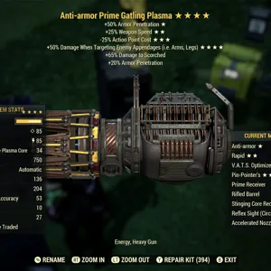 Gatling plasma new mods