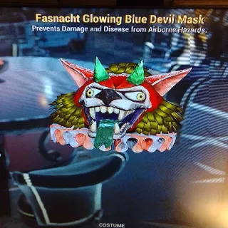 Glowing Blue Devil