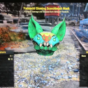 glowing scorchbeast mask