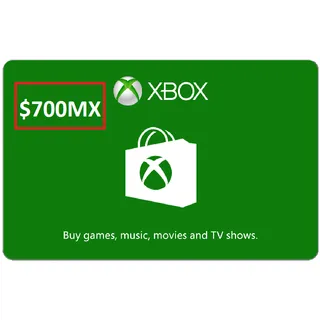$700MX (Pesos mexicanos) Xbox Gift Card (ONLY MEXICO REGION)