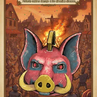 Glowing Pig Mask Fasnach