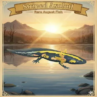 Striped Axolotl - Rare