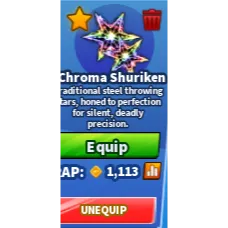 Chroma shuriken's with finisher