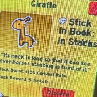 Giraffe Sticker