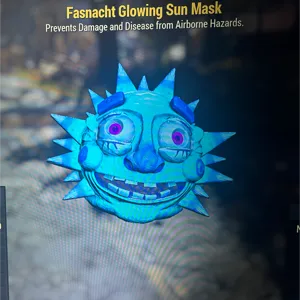 glowing sun mask
