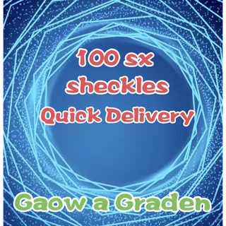 100 SX sheckles