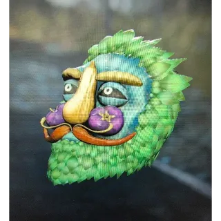 Glowing veggie man mask