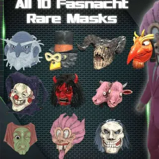 ALL 10 FASNACHT MASK