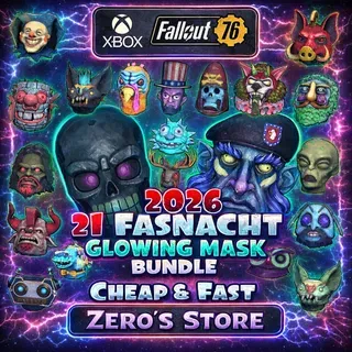 Full Set All 21 Fasnacht Glowing Mask