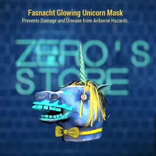 Fashnacht GLOWING UNICORN MASK RARE    XBOX