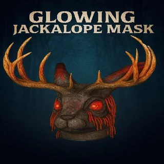 Fasnacht Glowing Jackalope Mask
