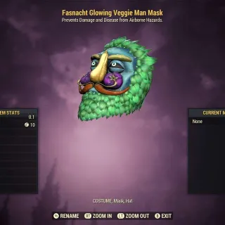 Glowing Veggie Man Mask