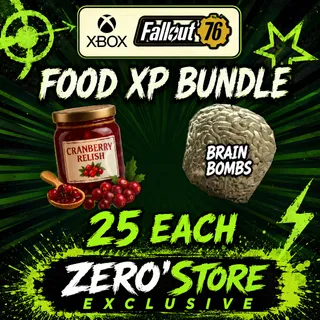 XP FOOD BUFF BUNDLE - CRANBERRY RELISH AND BRAIN BOMBS