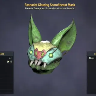 glowing scorchbeast mask