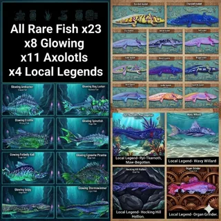All Rare Fish Set X23 RARE LEGACY