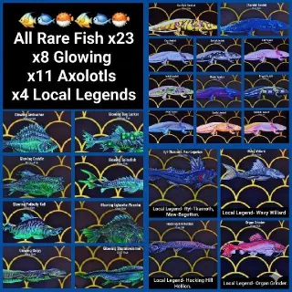 All Rare Fish Set X23 RARE LEGACY