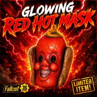Glowing Red Hot Mask