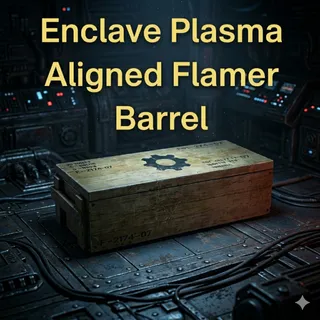 Enclave Plasma Gun Aligned Flamer Barrel