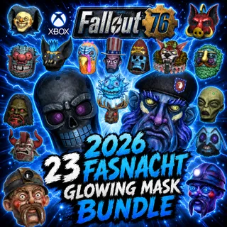 NEW FULL Glowing SET 23 Mask 2026 XBOX FASNACHT
