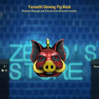 Glowing Pig Mask