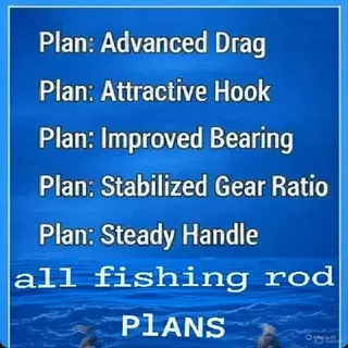 All 5 fishing rod plans + 250 bait-improved