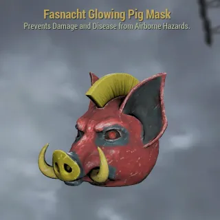 GLOWING PIG MASK Fasnacht