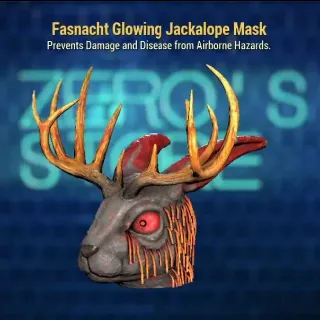 Glowing Jackalope Mask