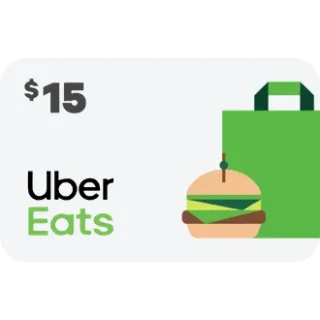 $15.00 USD Uber Eats - US - ( 𝓘𝓷𝓼𝓽𝓪𝓷𝓽 𝓓𝓮𝓵𝓲𝓿𝓮𝓻𝔂)